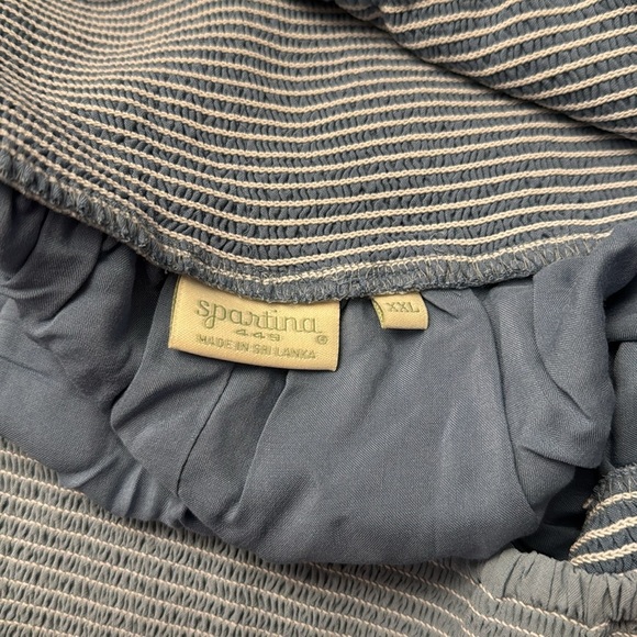 NEW SPARTINA 449 mara smocked dress in oyster factory embroidery size XXL - Picture 8 of 13